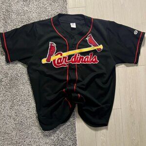 St. Louis Cardinals Black Baseball Jersey #7 - Fan Wear / Saxon Gamewear - Adult